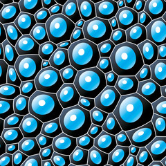 Black bubbles seamless abstract texture