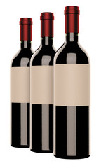Group of three bootles of wine
