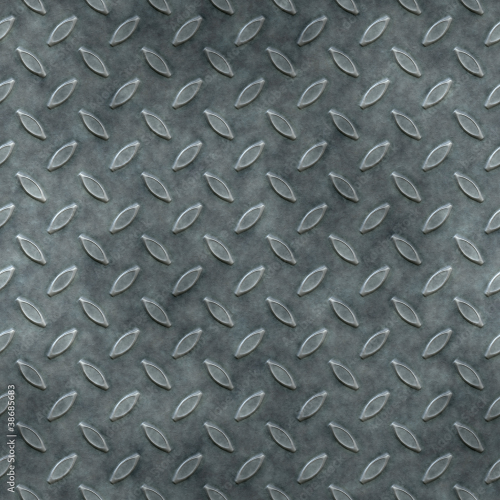 Poster seamless diamond metal plate texture