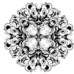 abstract graphic design in black and white