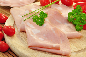 Aufschnitt , Mortadella