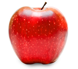 red apple isolated on white background