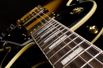 Electric guitar close up - obrazy, fototapety, plakaty