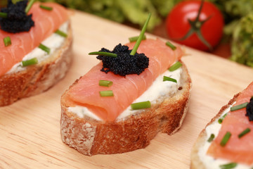 Fingerfood mit Lachs