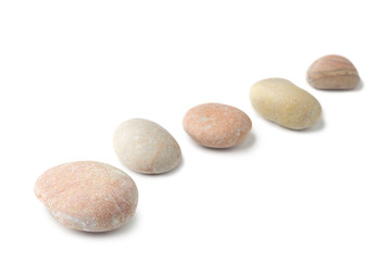 Row of pebbles