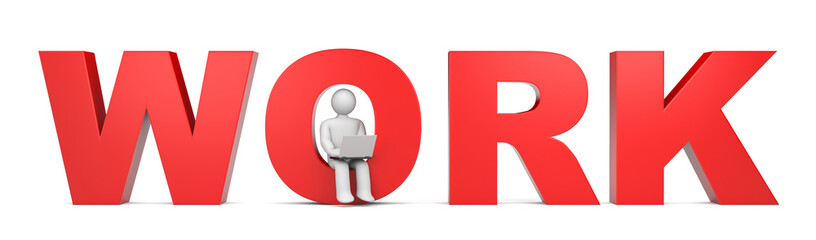 Working. Person with notebook