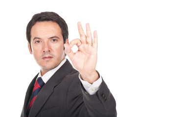 man making ok sign