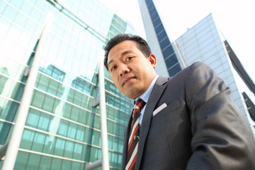 Fototapeta premium businessman front office