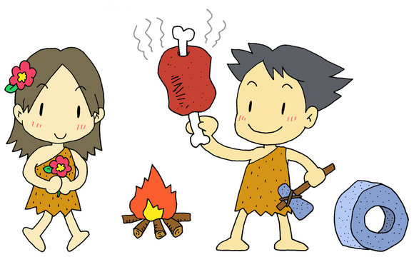 原始人の子供