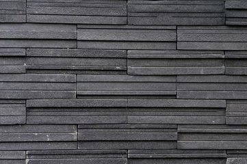 Rideaux occultants Pierres Mur de brique de texture de tuile en pierre foncée refait surface