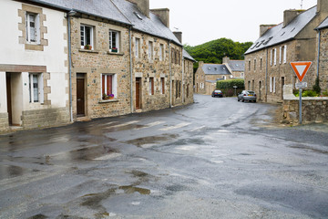 Brittany town Treguier, France