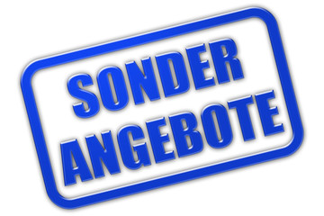 Stempel blau glas SONDER ANGEBOTE