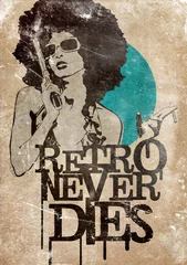 Photo sur Aluminium Poster vintage Le rétro ne meurt jamais !