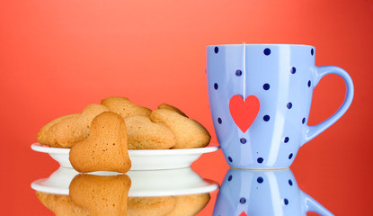 Heart-shaped cookies