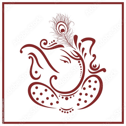 Ganesha Diwali greetings card royal Rajasthan India