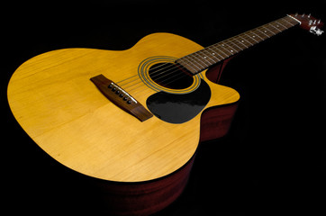 Acoustic guitar isolated