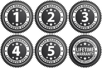 Guarantee sign, warranty label