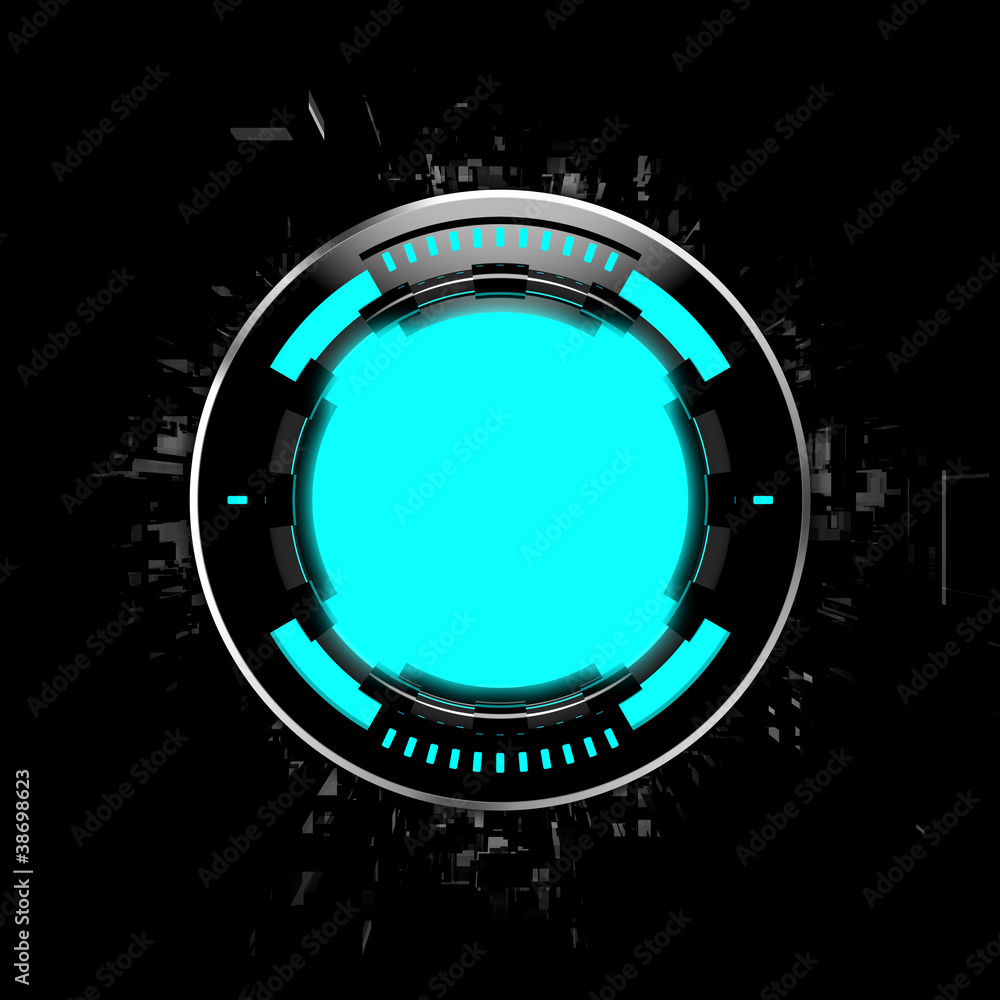 Poster futuristic display device design background