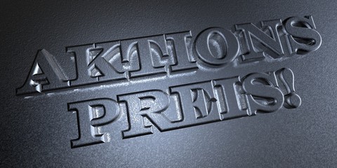 Fototapeta premium 3D Stempel - AKTIONSPREIS