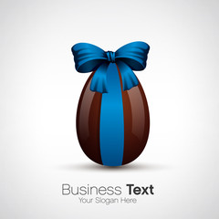 chocolate easter egg, vector