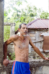 native Nicaraguan man portrait Corn Island Nicaragua