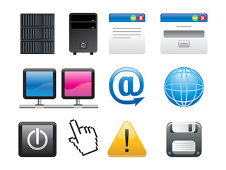 abstract multiple application icons