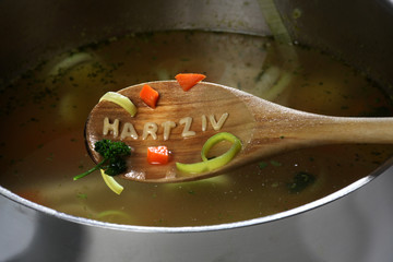 Symbolische Darstellung von Hartz IV