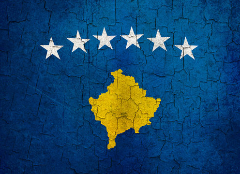 Grunge Kosovo Flag