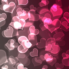 Pink Hearts Background Wallpaper