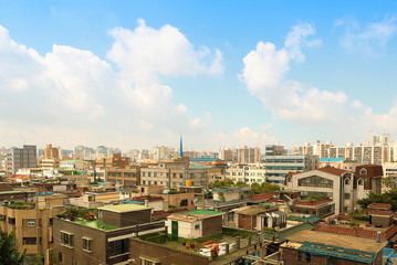 Naklejka premium Seoul CityScape