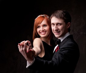 Beautiful smiling couple.