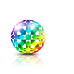 colorful 3d ball on white background