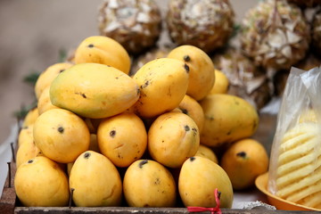 Mangue sur un marché de Siem Reap