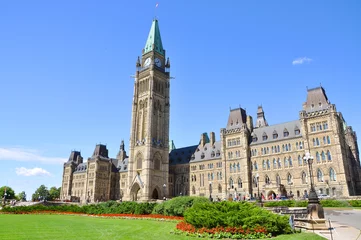 Fotobehang Parlementsgebouwen, Ottawa, Canada © Wangkun Jia