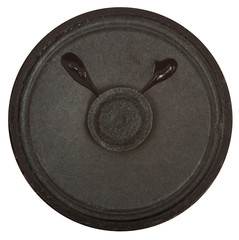 Schwarzer runder Lautsprecher