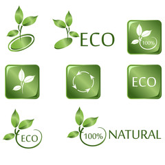 Green ECO icons