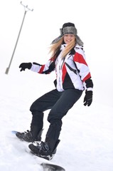 Naklejka premium snowboarder