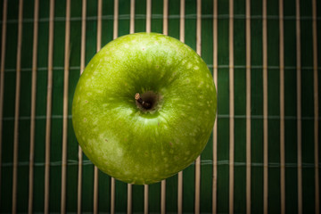 Green apple background