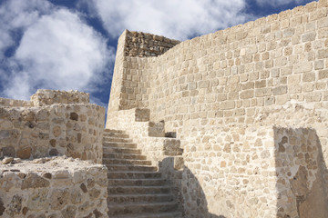 stairs for the second level in Bahrain fort