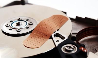 patch to repair a broken hard drive