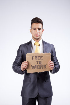 This businessman is free to work
