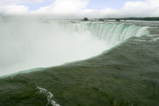 Top of Horseshoe Falls Niagara Falls Canada
