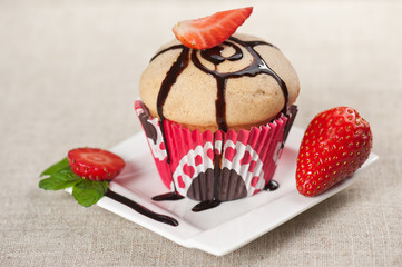 Strawberry muffin