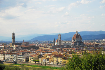 Florence, view from Michelangelo square.