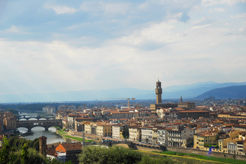 Florence, aerial view from Michelangelo square