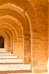 Interior of Great Mosque in Mahdia, Tunisia
