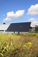 Solar Power Station in the green Nature