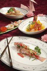 sea food with chicken