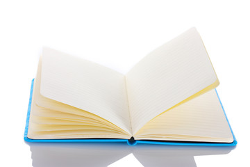 beautiful notebook isolated on white