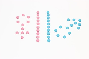 Two walls man and woman